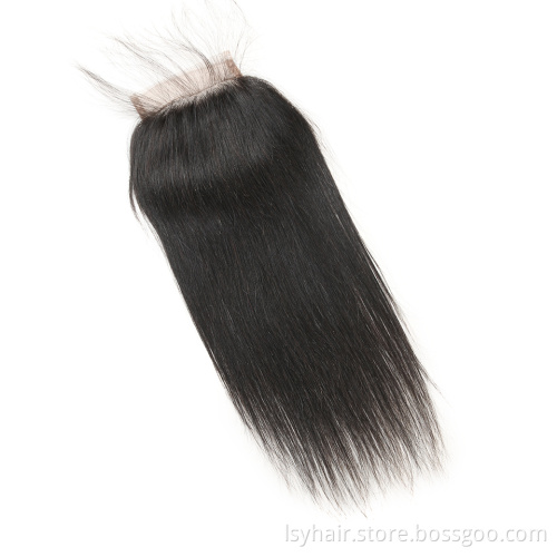 Cheap 4x4  Lace Closure Brazilian Hair, Best Price Wholesale Virgin Brazilian Straight Human Hair Weave  Frotnal Closures